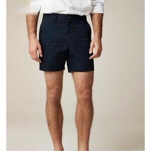 NWT J. Crew 7" Portsider Stretch Chino Short Northeast Navy Blue